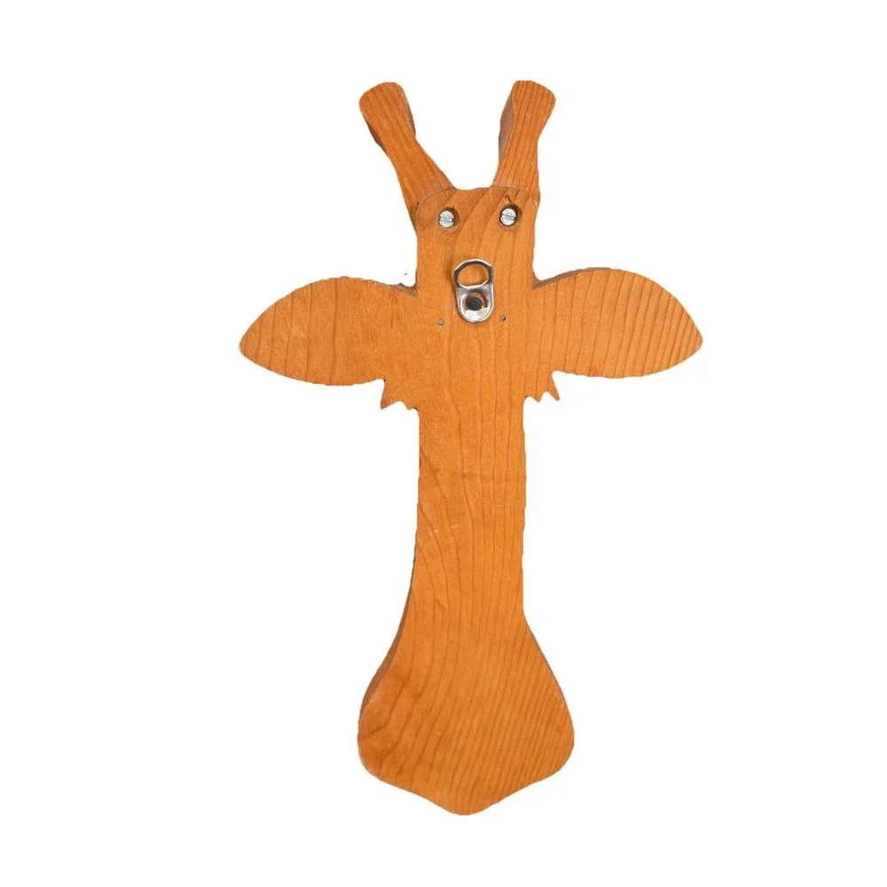 Vintage Handmade Decorative Wood Giraffe/Deer  with Hooks  wall hunger